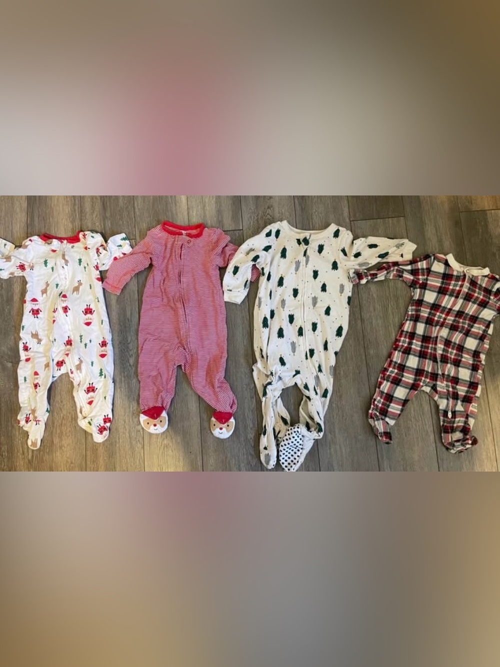 Bundle Christmas One-Piece Pajamas for baby - 6m